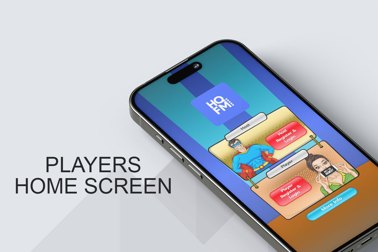 Hashtag - Player home screen