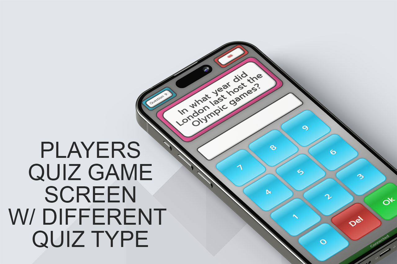 Hashtag - Players quiz screen with other types