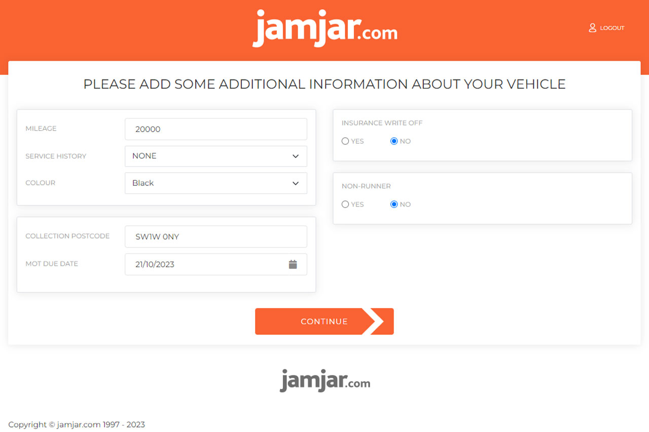 Jam Jar - Vehicle Details